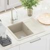 Beige Kitchen Sink 560 X 460 Mm 80percent  Quartz and 20percent  Resin