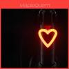 Creative Bicycle Rear Light With Rechargeable Abs Material For Mountain Bike And Road Cycling Safety