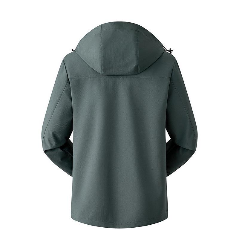 Men's Trendy Autumn Hooded Jacket: Windproof & Waterproof for Mountaineering & Casual Wear.
