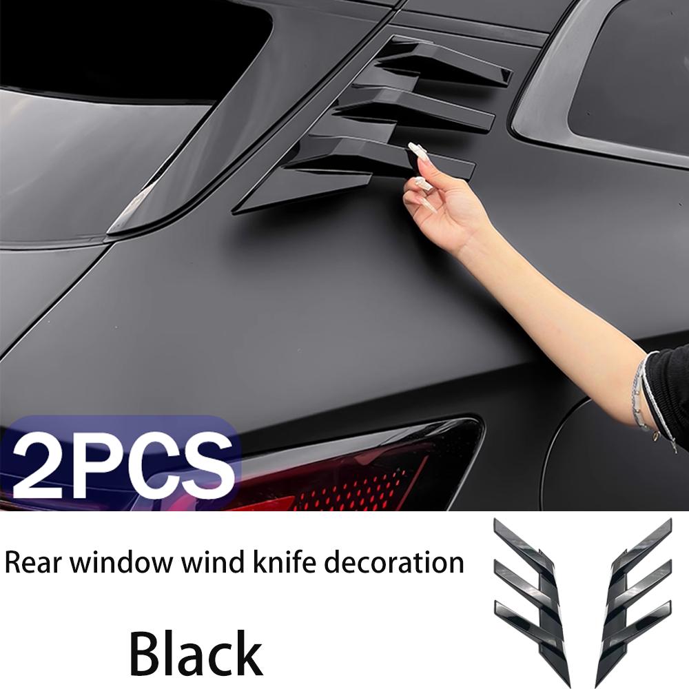 

For BYD Sealion 6 Seal U Song Plus DM-i EV -2026 2025 Car Rear Window Triangle Shutters Cover Side Vent Modified Accessories Black B