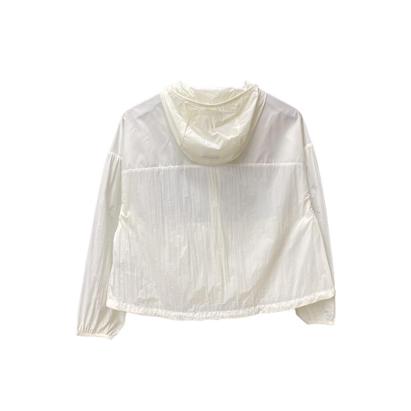 Adidas Casual Loose Quick-Dry Hooded Jacket Women Jackets Off-White KC6012