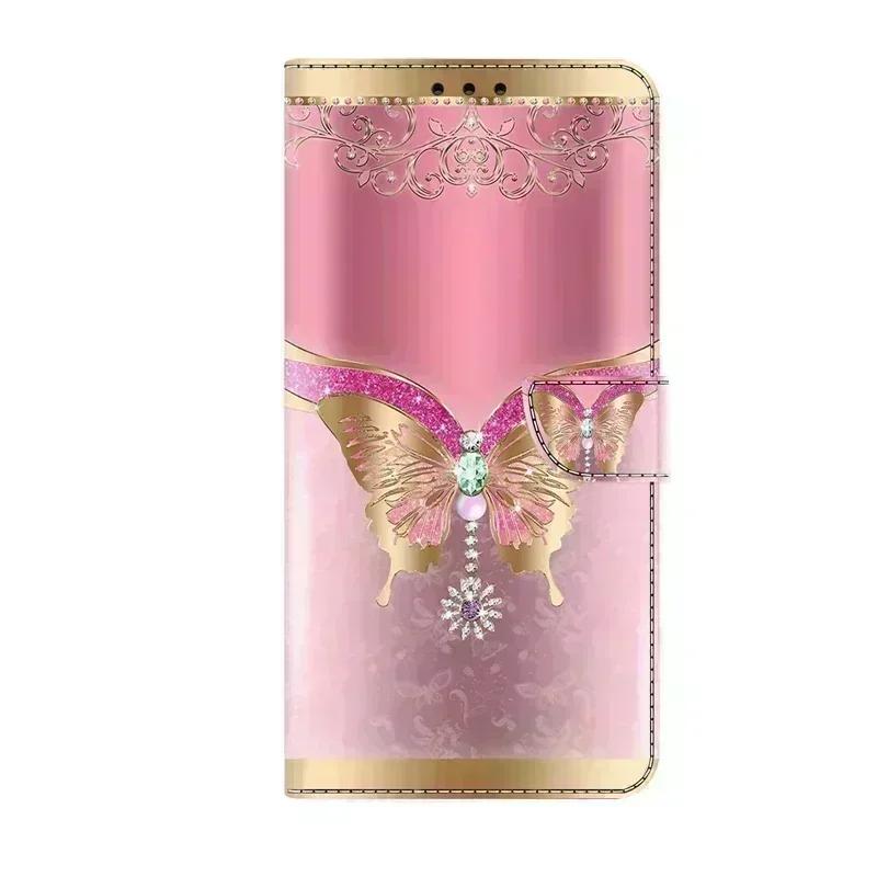 למארז Samsung S25 FE כיסוי ספר מתקפל עם דוגמה צבועה עבור Samsung Galaxy S 25 FE S25FE SM-S731B כיסויי טלפון Fundas