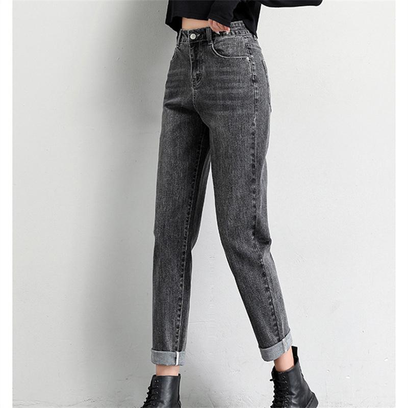 2022 Winter Korean Stytle Fashion Keep Warmhigh Waist Comfortable Loose Casual Denim Pants Warm Fleece Harajuku Streetwear Jeans