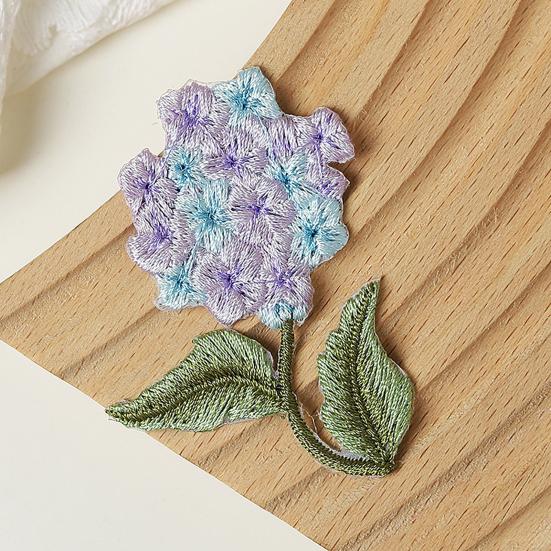 Toppa Ricamata Floreale Termoadesiva da Cucire Toppa Decorativa Applicazione Floreale Ricamata per Jeans Camicie Cappelli Borse Riparazione