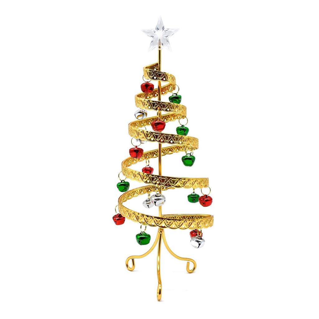 2025 3D Metal Iron Art Bell Mini Christmas Tree Decoration