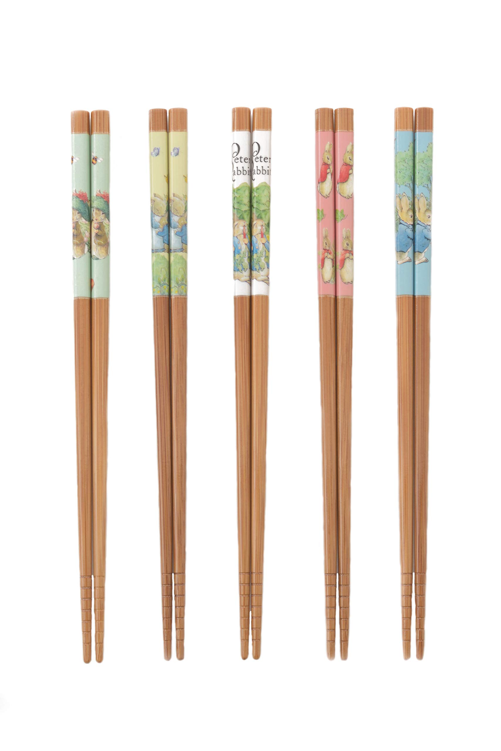

Aoba Chopsticks Character Set, Approximately 22.5cm Long, Peter Rabbit Dishwasher-Safe Lacquered Chopsticks (Set of 5)