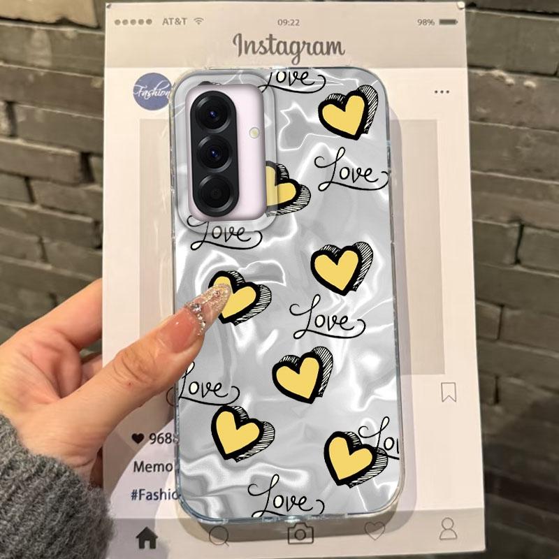 

Чехол для телефона для девочек с бантом-сердечком для Samsung Galaxy A56 A16 A26 A36 A06 A55 A35 A25 A15 A12 A32 A54 S24 S25 S22 S23 FE Fundas Обложка Samsung Galaxy A06 5G белый