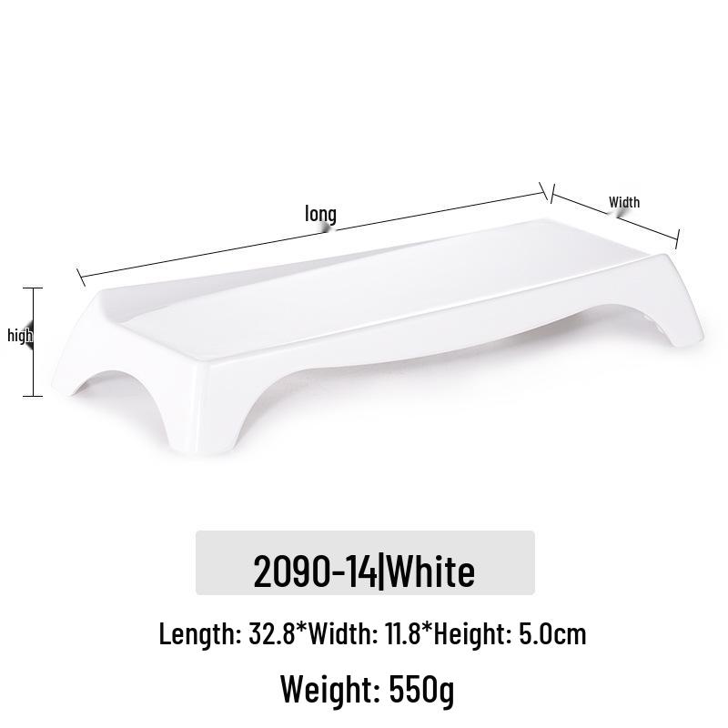 Haidilao Melamine Rectangular Plate for BBQ & Hot Pot - Stackable & Durable Tableware