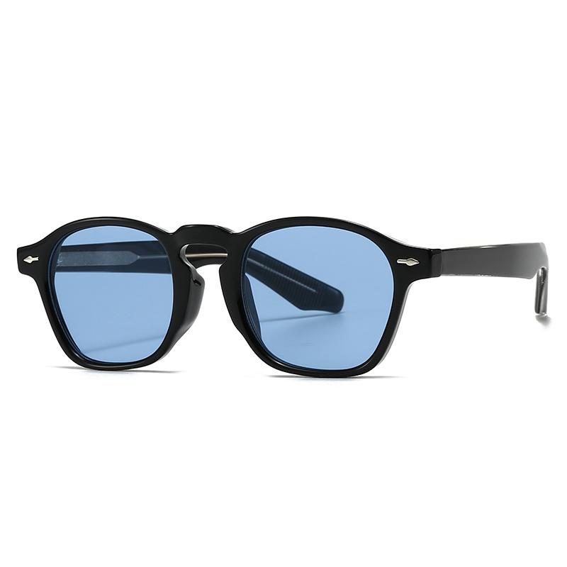 European And American  Trendy Street Style Retro Artistic Acrylic Insert Sunglasses Modern Charm Ins Sunglasses 28058