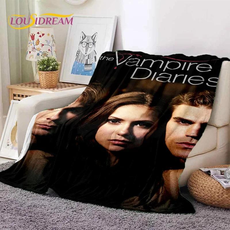 The Vampire Diaries Damon Salvatore Soft Flannel Blanket for Beds Bedroom Sofa Picnic,Throw Blanket for Outdoor Leisure Nap Gift