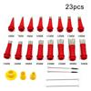 23 Pcs Stainless Steel Caulk Nozzle Applicator with Base Caulking Finisher