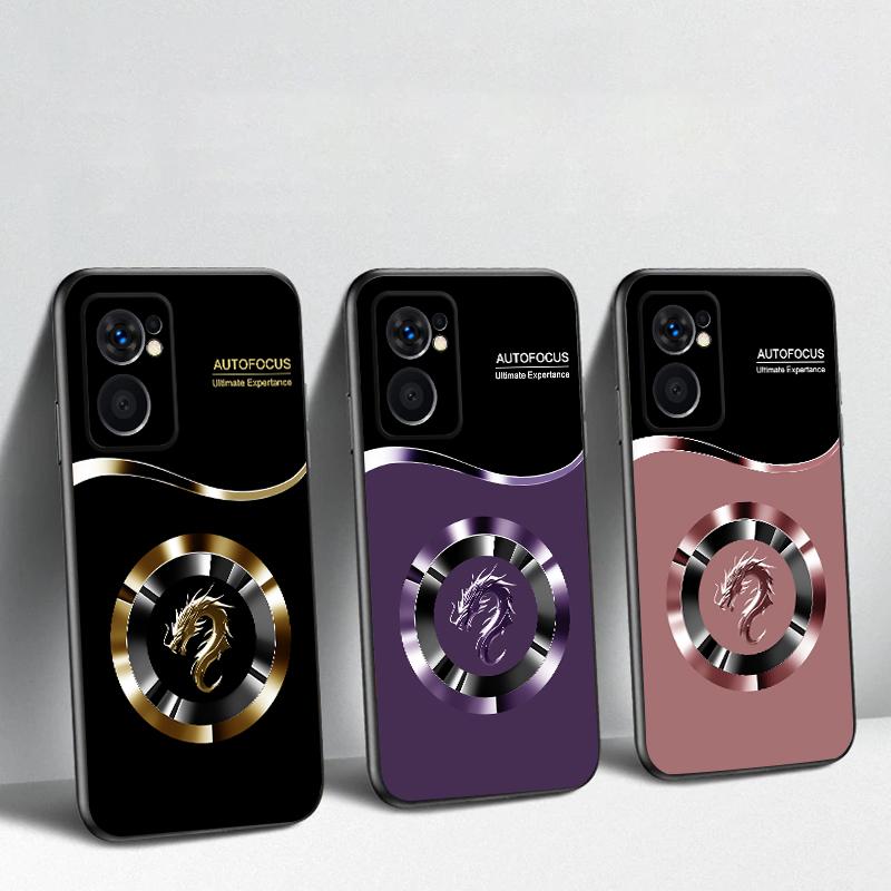 Circle New Dragon Head For OnePlus 8 9 11 12 13 10 Pro 9RT 8T 12R Ace 3 5 2V Nord CE 2 4 Lite N20 SE 30 N200 TPU Soft Phone Case