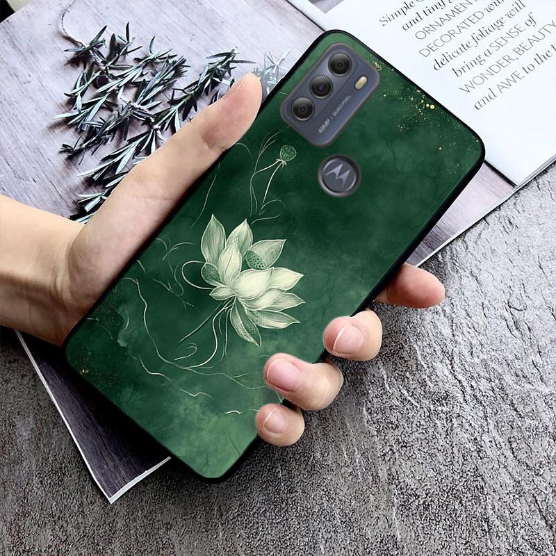 Phone Case For Moto G86 G85 G75 G15 G05 G56 G72 G53 G54 G84 G60 G31 G32 G24 G 5G G Play Lotus Flower