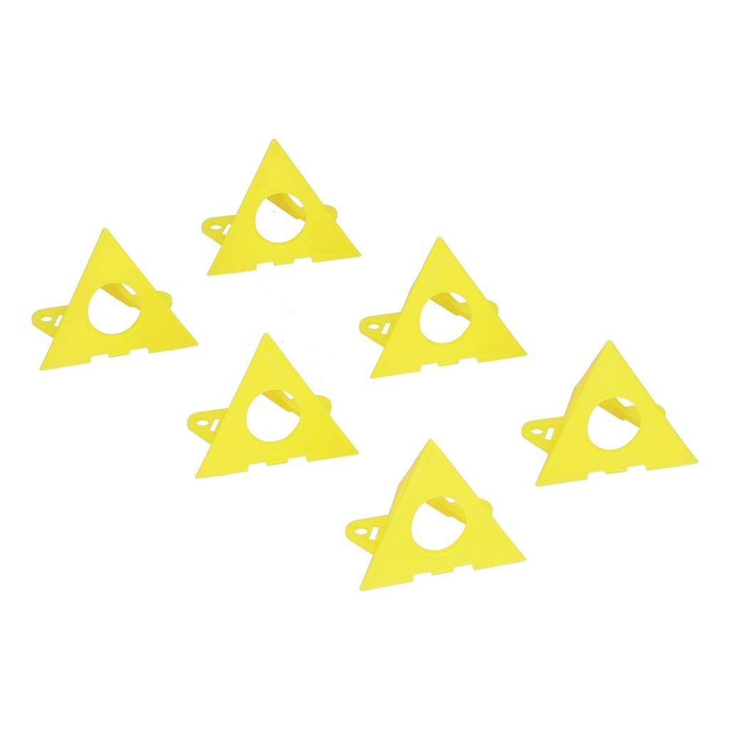 20PCS Paint Stand Kit Triangular Plastic Woodworking Bracket for Photo Frame Door Plank