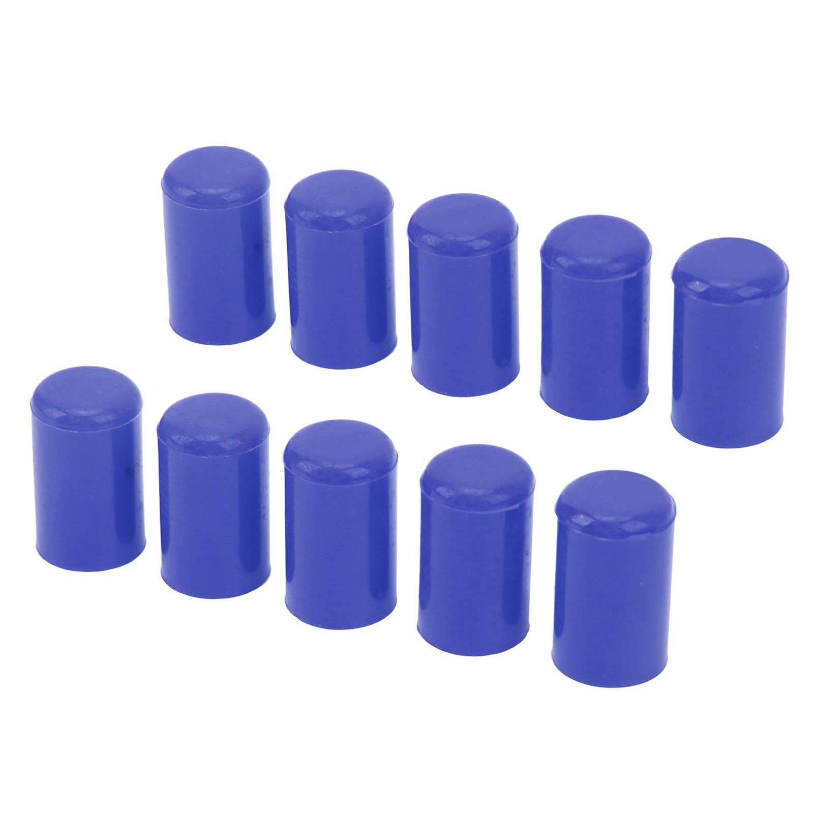 

10PCS 12mm Auto Intake Vacuum Hose Cover Silicone Hose Blanking Caps Tubing End Insert Stoppers синий