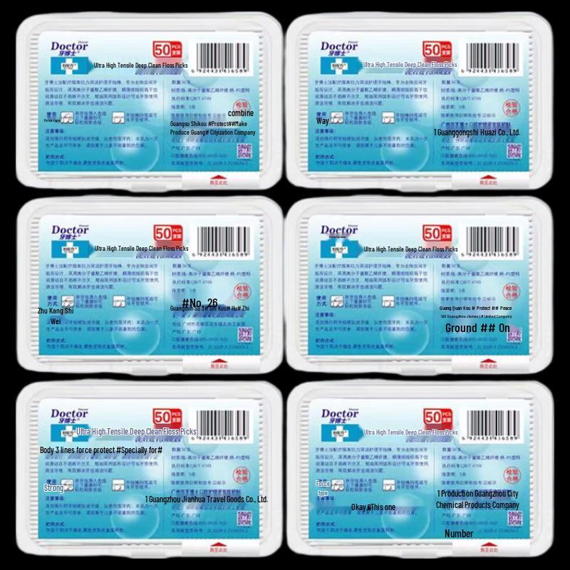 Dr. Tooth High-Strength Portable Dental Floss Sticks