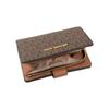 Michael Kors Front Brand Logo PVC (polyvinyl Chloride) Leather Wallet Women's Brown