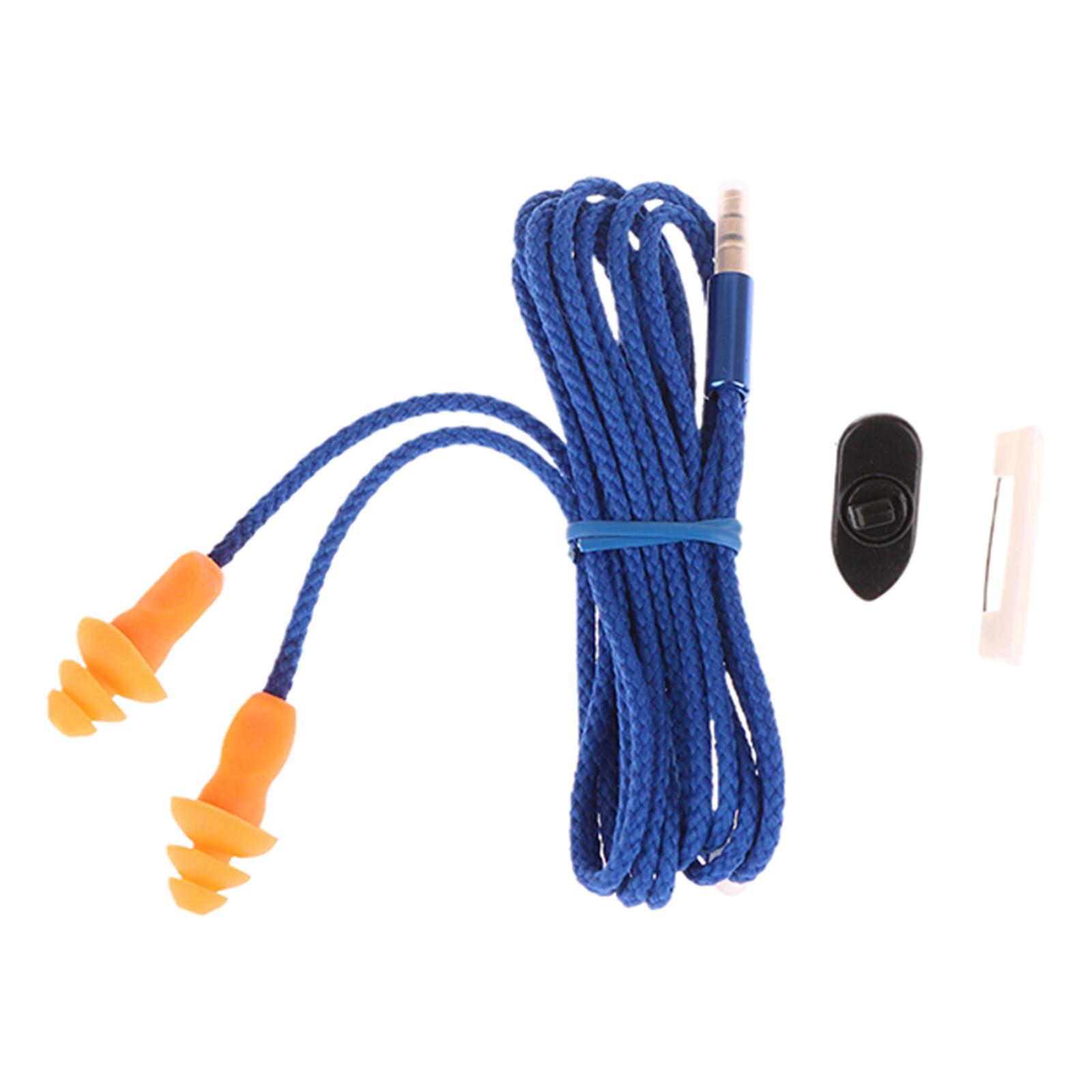 

In Ear Earphone Noise Reduction Earbuds Earphones Comfortable for Music Lovers in Noisy Environment синій