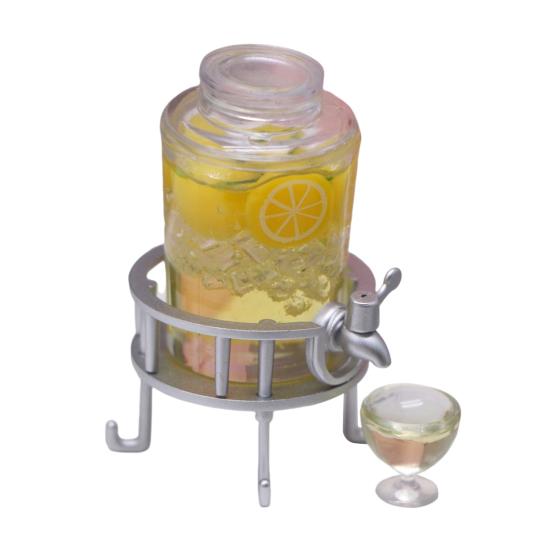 

1 комплект миниатюрного кукольного домика, ведро для напитков с чашкой, реалистичная модель напитка, игрушка для украшения кукольного дома Lemon