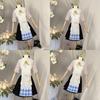 Original Genshin Impact Amber Tea Collaboration Cosplay Costume Vintage Cheongsam Outfit For Anime Exhibition