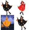 Halloween Children's Witch Cloak Costume Set Cosplay Fun!