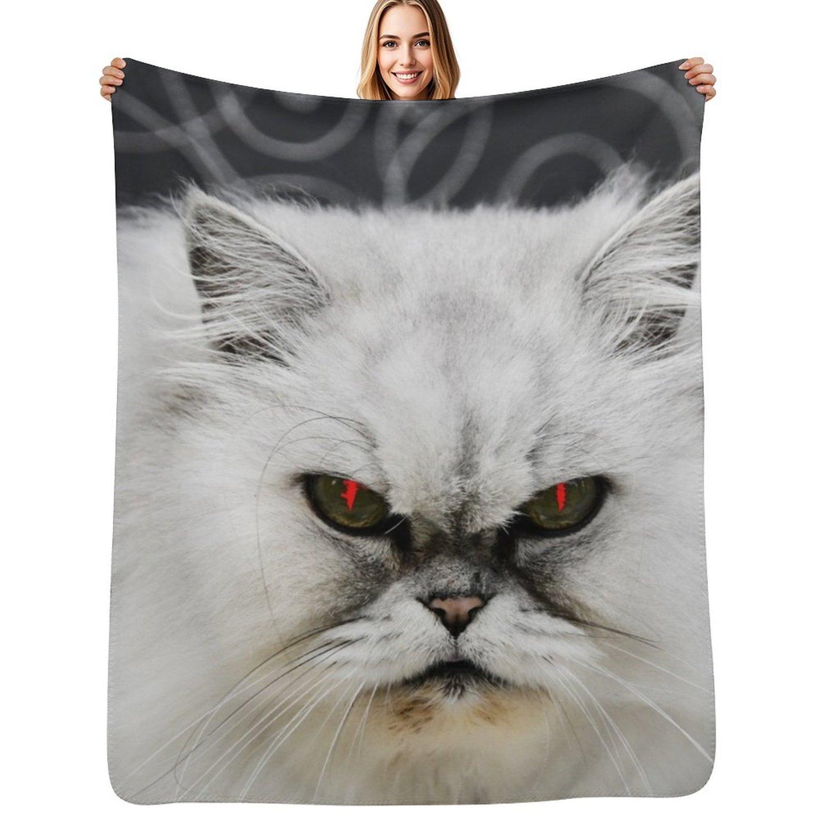 

Persian cat Swiss Artwork Photography Throw Blanket Wrinkle Resistant Lightweight Blanket 75x100cm