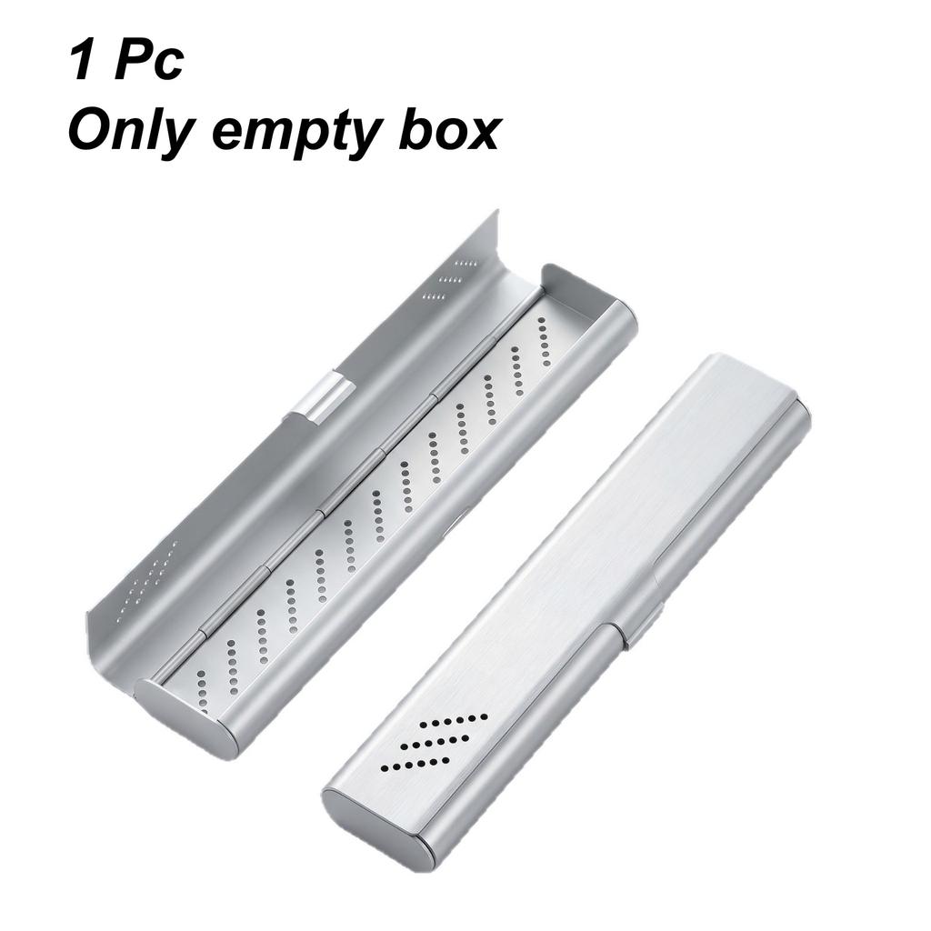 1 Pc Empty Aluminum Toothbrush Travel Case, Portable Travel Toothbrush Holder, Durable Manual Tooth Brush Box Container