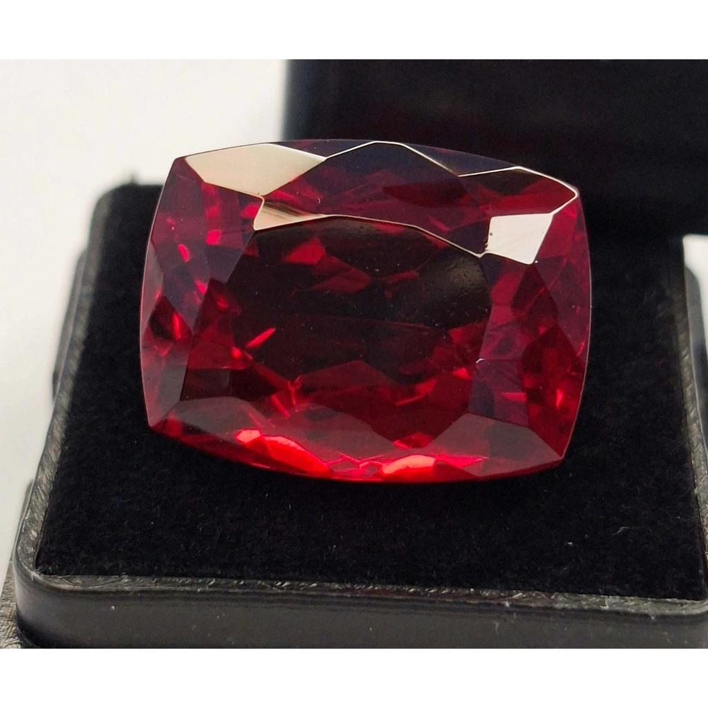 17-19 Ct Natural Red Ruby Mozambique Cushion Cut Stunning Certified Gemstone