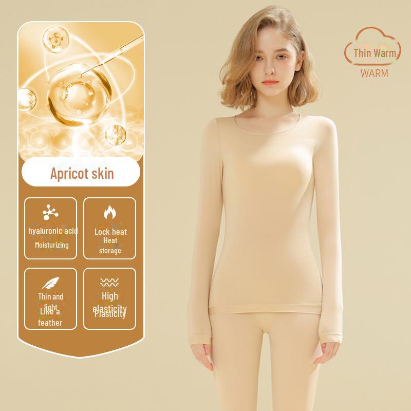 

Шовковий безшовний зимовий комплект термобілизни з гіалуроновою кислотою L