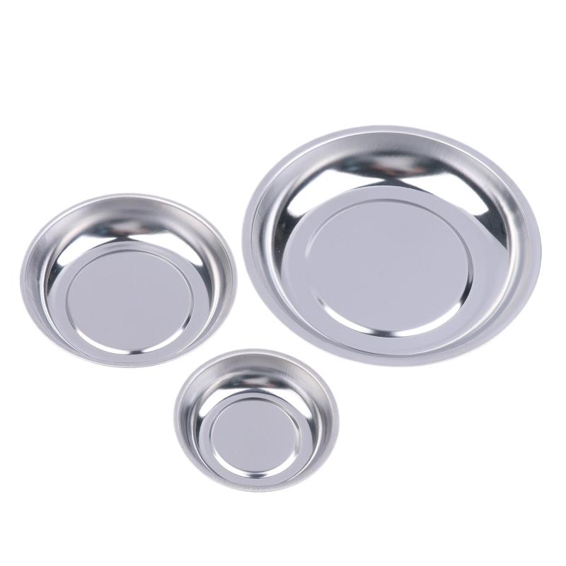 Bol Magnetic Circular pentru Piese 3"/4"/6" Tavă Magnetică Tavă pentru Depozitare Șuruburi Tavă pentru Scule din Oțel Inoxidabil Pentru Scule cu Ventuză Auto