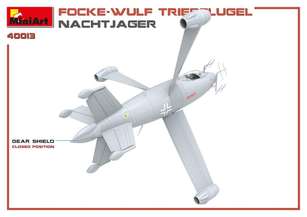 MiniArt Scale German Air Force Triebflugel Night Fighter Plastic Model MA40013 1/35 Focke-Wulf