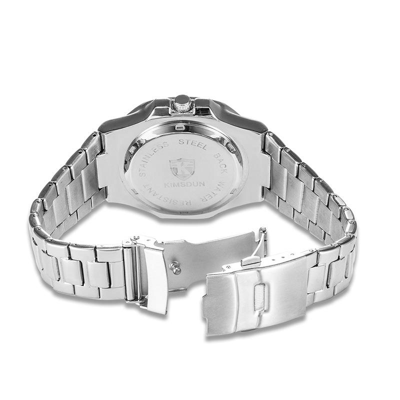 KIMSDUN Golden Shidon Markenuhr Explosion Edelstahlgürtel Herrenuhr Wasserdicht Leuchtende Sport Quarzuhr Herrenuhr