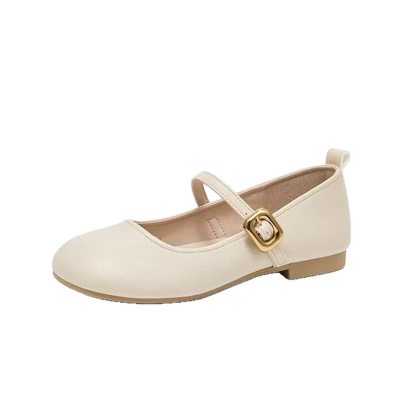 Mary Jane shoes small leather shoes women's 2025 new autumn temperament single shoes simple fashion versatile high sense with skirt