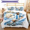 Messi Custom Soccer Player Personalized Name Bedding Set,Airy Bed Linen for Sports Room Decor,Perfect Teenager Gift,Double Sided Duvet Cover with Pill