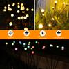 8LED Firefly Atmosphere Light with Remote Control Solar Decorative Light Lighting Ornaments 1200mAh Home Decor for Party Wedding