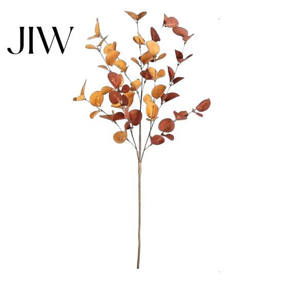 Thanksgiving Harvest Home Decor Fall Eucalyptus Stems, Artificial Leaves, Fake Greenery Branches, Season Foliage Flowers for Wedding Centerpiece
