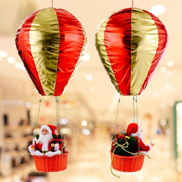 Heißluftballon Decke Weihnachtsmann Weihnachtsdekoration Anhänger Schwebende Himmel