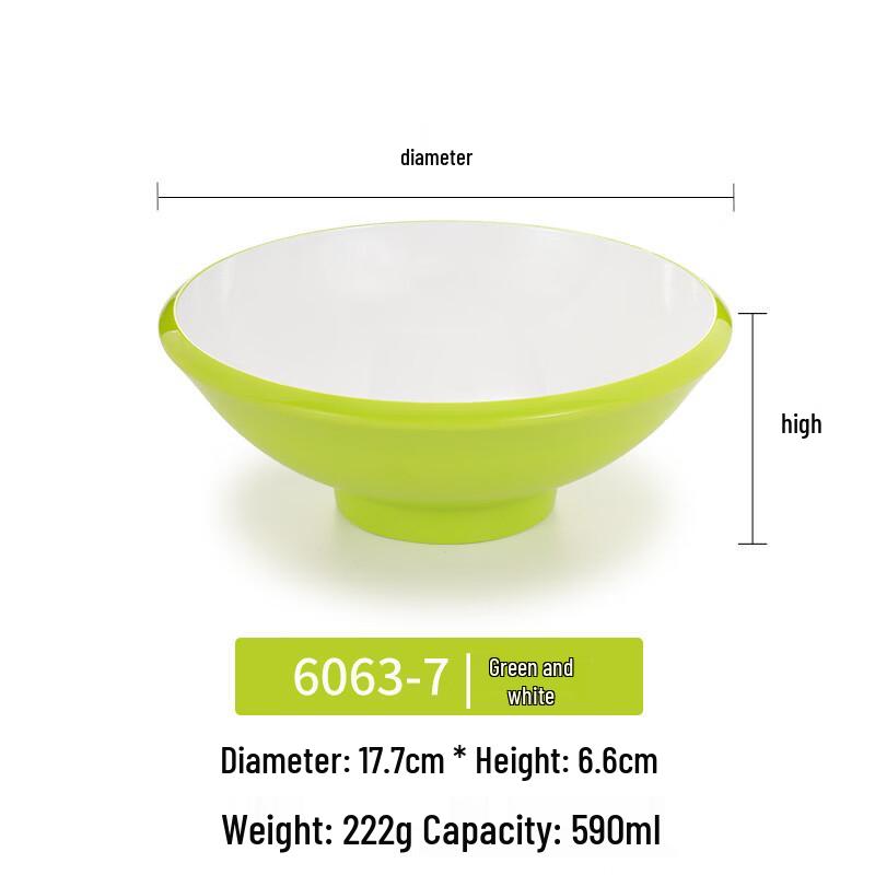 Handun Nordic Square Melamine Noodle Bowl