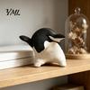 Playful Home Embellishments Cute Penguin Figurine, Nordic Style Small Animal Statue, Whimsical Modern Accents Desk Shelf Tabletop Decor Ornament, Gift