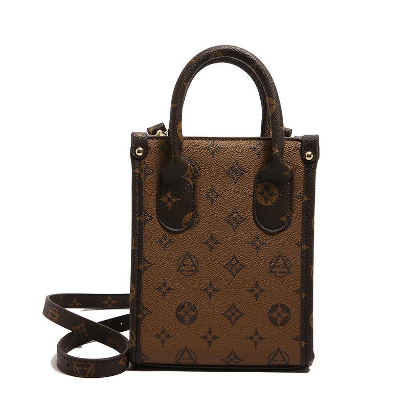 

Ретро принт модный классический с высоким чувством портативный маленькая квадратная сумка универсальная сумка через плечо сумка для мобильного телефона женская чёрный