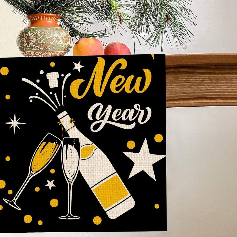 New Chinese New Year Table Runner Wine Glass New Year New Year Table Flag Cover New Year Tablecloth New Year Gift