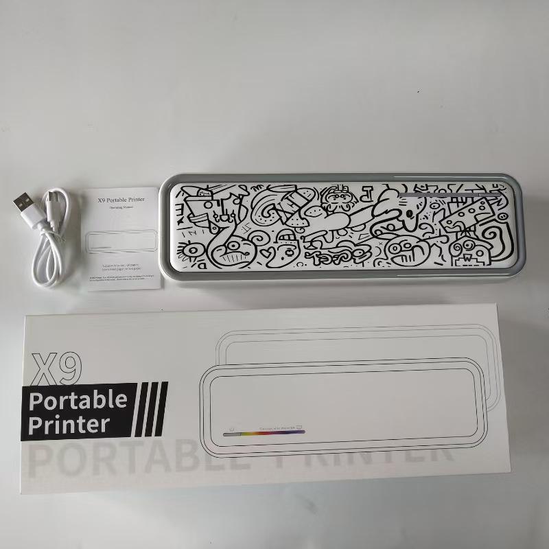 X9 Portable Inkless A4 Photo Printer - Bluetooth Mobile Thermal Printer