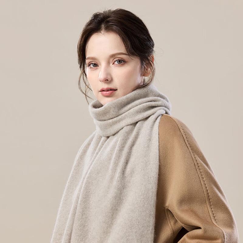 JIUMU Women's Thickened Warm Cashmere Knit Scarf WR125