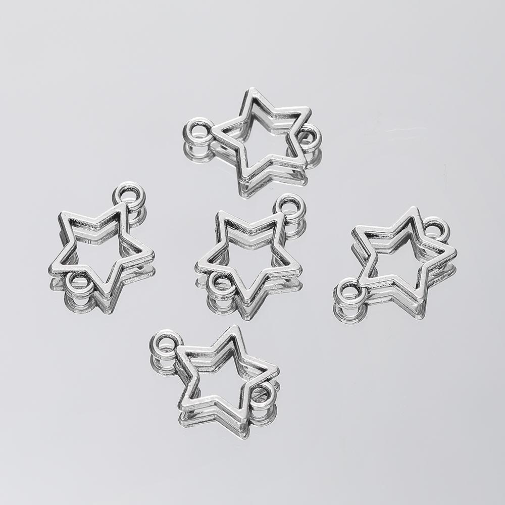 10Pcs/lot 12 Style Metal Alloy Cute Hollow Bow Charms Holiday Gifts Pendants For Jewelry Making DIY Handmade Craft
