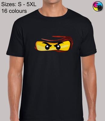 Camiseta de Ojos de Ladrillo Novedad Genial Ajuste Regular Camiseta Top Camiseta para Hombre