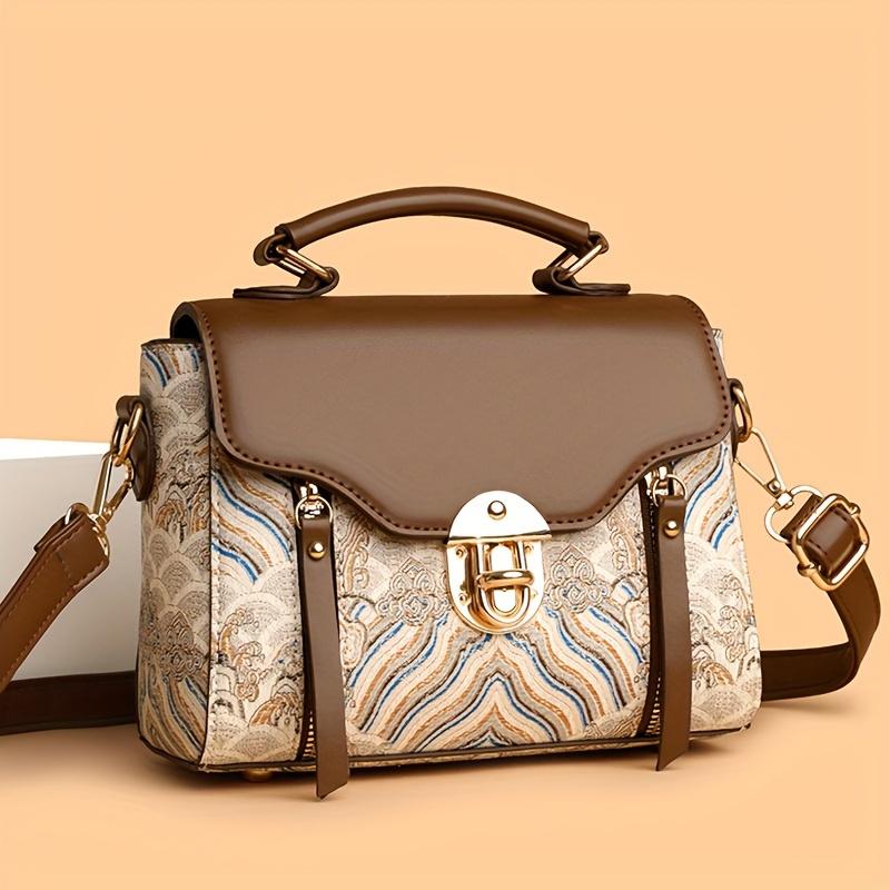 

1 шт. Модные женские сумки высокого класса, модные сумки на четыре сезона с замками, маленькие квадратные сумки, модные универсальные сумки через плечо