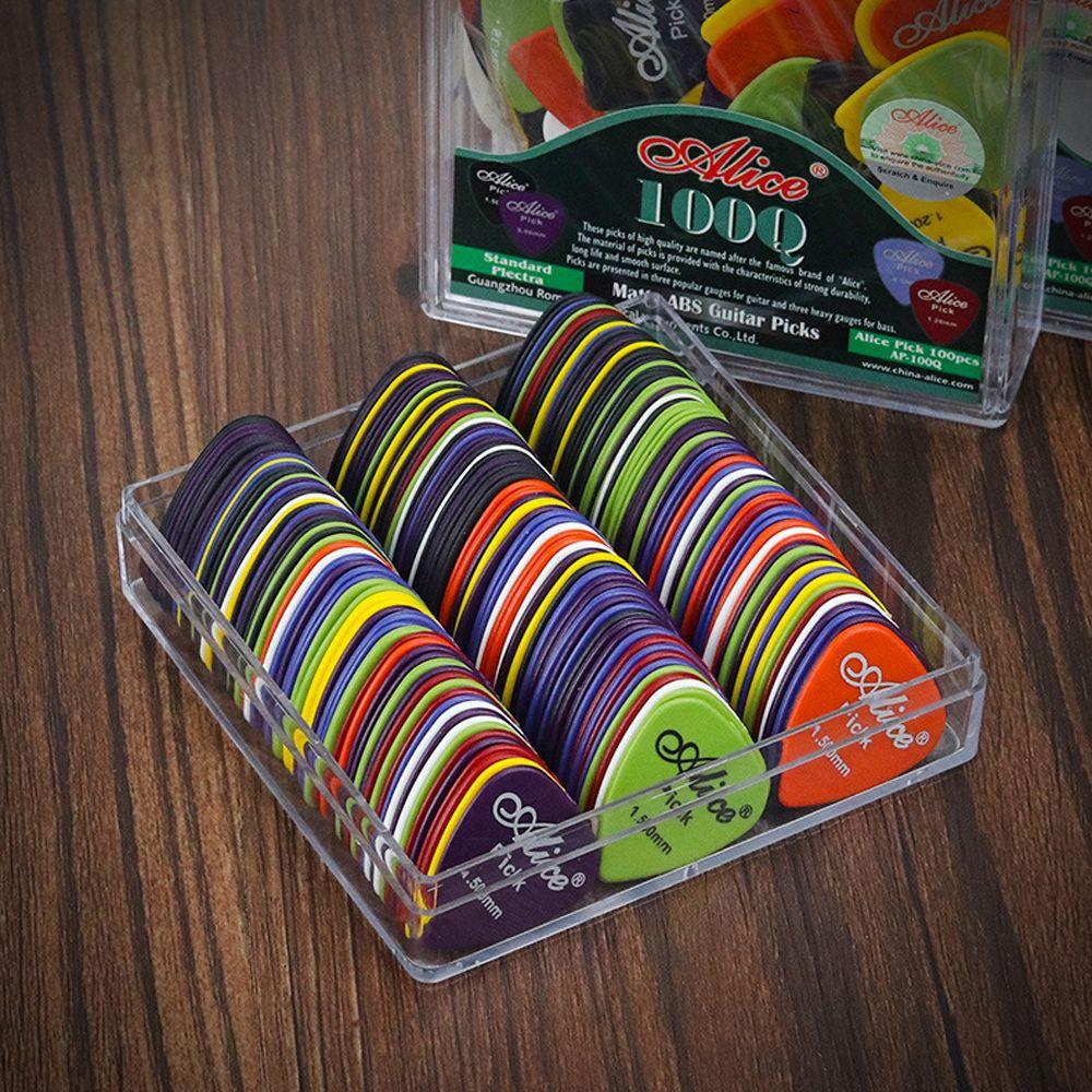 0.58 - 1.5 mm Multiple Color Acoustic 1 Box Bass Guitar Picks Mediator Plectrum Guitar Accessories