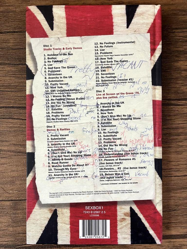 [USED] Sex Pistols SEX BOX 1 CD Box Limited Edition