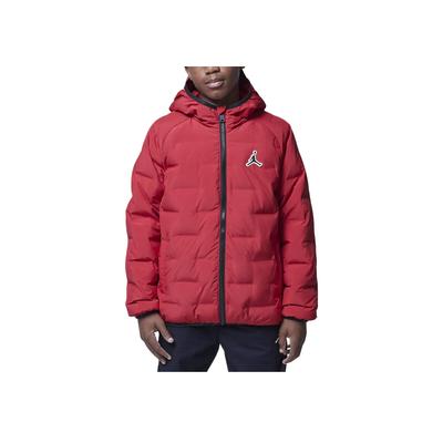 Comfortable Soft Warm Hooded Down Jacket Kids Outerwear Fitness-Red HQ7152-687