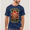 Tričko Combat Skull & Swords Cross s nápisem Star of Life. Pánské tričko z prémiové bavlny s krátkým rukávem a výstřihem do O Nové S-3XL